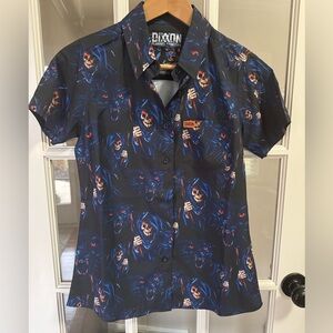 Dixxon sex panther women’s size small button down top
